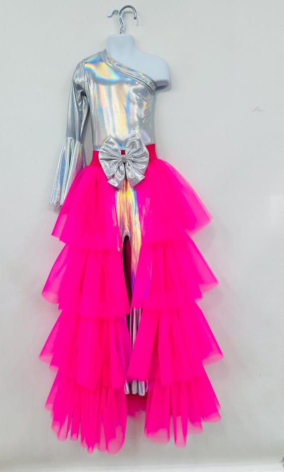 Buy Radiant Ruffles Customizable 4 layer Tulle Skirt Asymmetrical Jumpsuit for Kids Choose Your Colors for a Unique Look Wholesome Goods Online in India Etsy