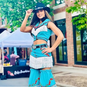 Nashville Cowgirl - Customizable Handmade Western Fringe Skirt, Top & Stilt Covers- Items Sold Separately