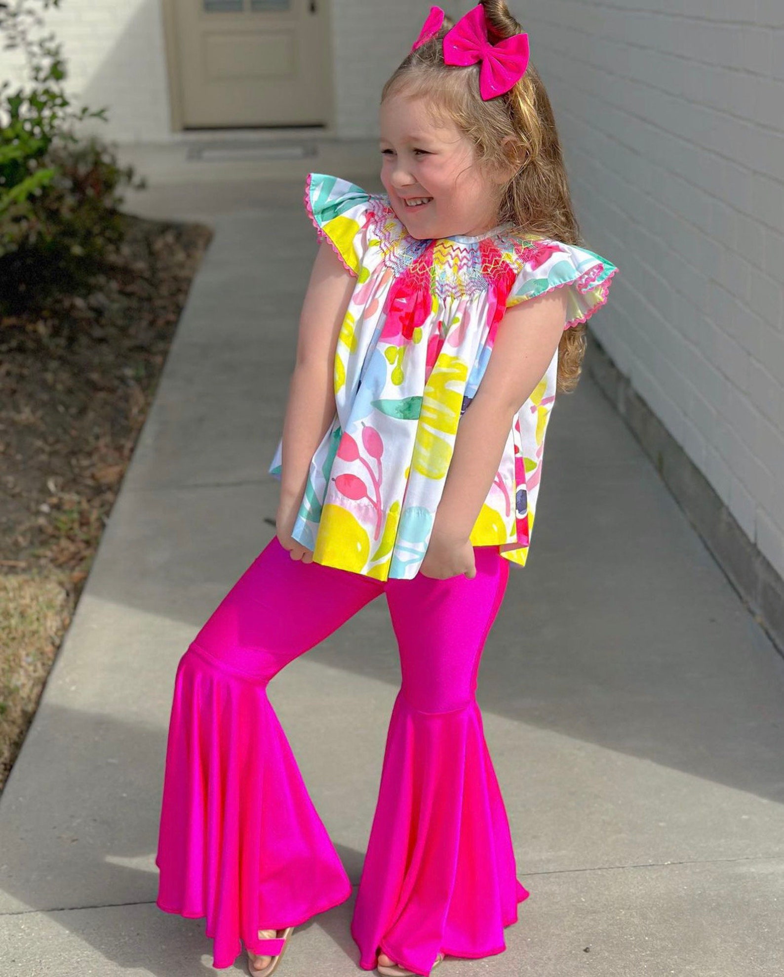 2464 Pink Boho Pants