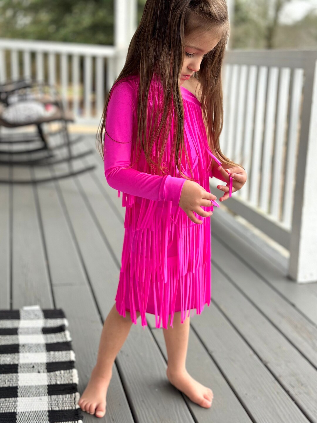 BUTTON THROUGH DRESS WITH YOKE I WANNA BE A COWGIRL BABY