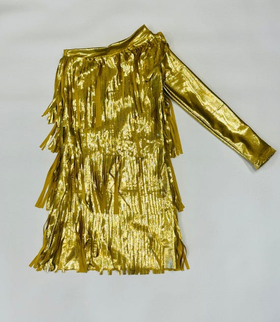 slim fit dress slacks Western Glam Gold Sequin Festival Dress, Gold Cowgirl Dress, Disco Cow –  Gypsy Tale main image 0