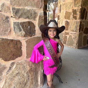 Magenta Fringe Skirt|One Shoulder Bell Sleeve Leotard (Sold Separately) - More Colors Available! Girls skirts|fringe skirts|Wholesome Goods