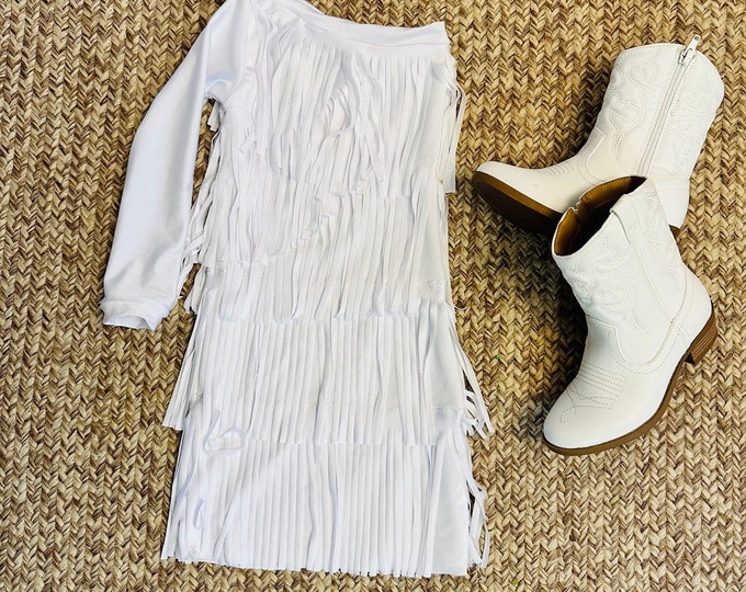 Electric Cowgirl Boho Chic Rodeo Ready One Shoulder Fringe Dress for ...