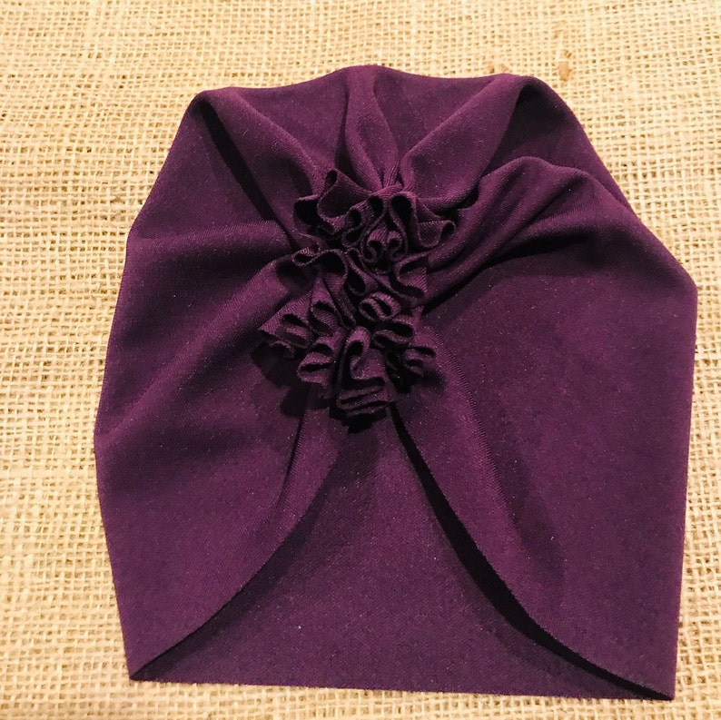 Kids Turban Hat Purple|Baby Turban|Top Knot Turban|Top Knot Baby Hat|Baby Turban|Toddler Turban|Bun Turban|Newborn Hat