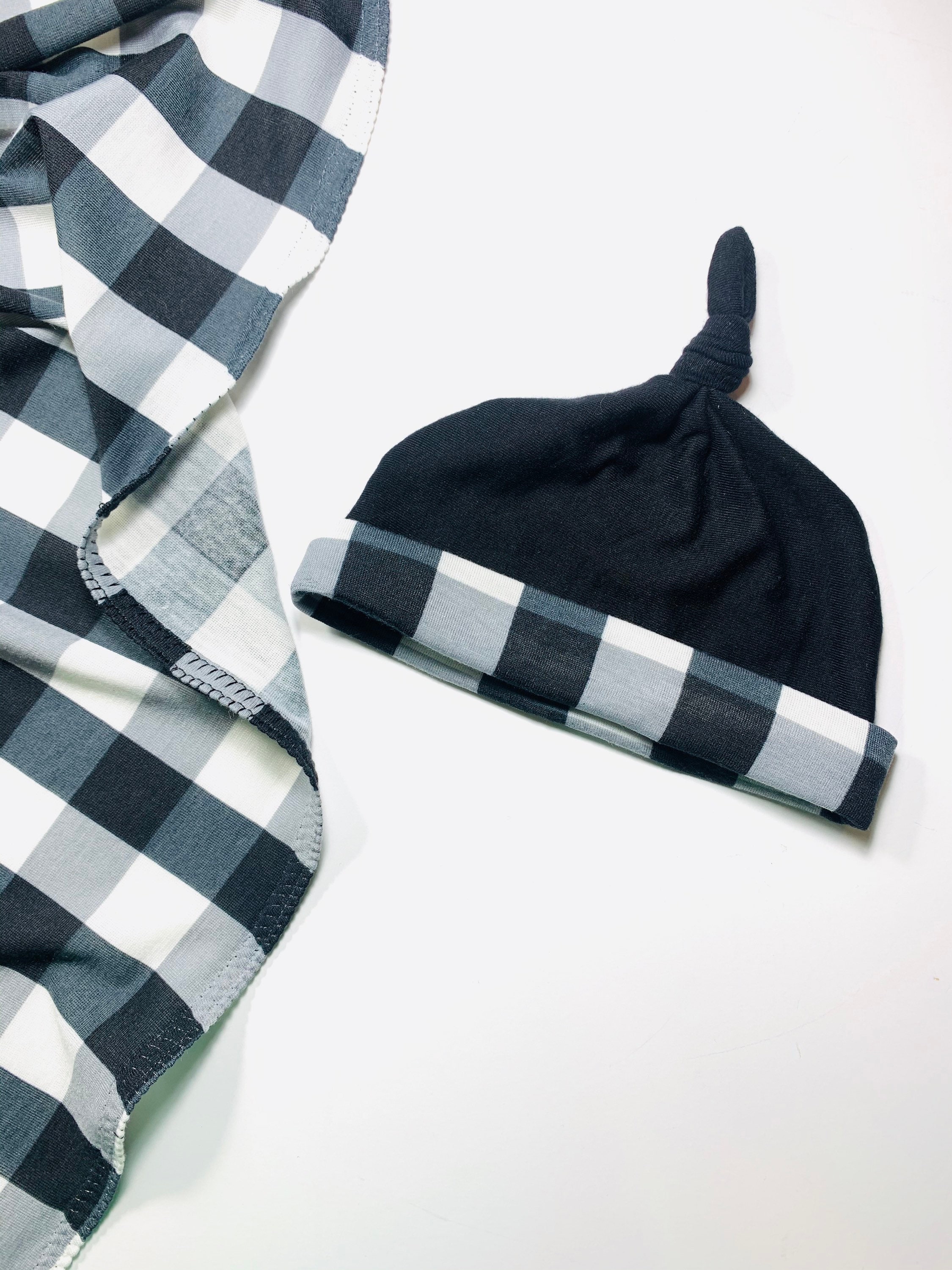 Buffalo Plaid Newborn Swaddle Setswaddleheadwrap Etsy