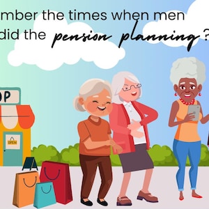 carte postale amusante, planification de la retraite, émancipation des femmes, argent des femmes, imprimable, DIN A6, cadeau pour les femmes, indépendance financière, retraite