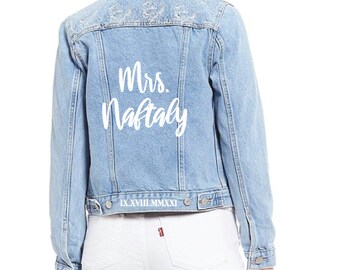 personalized levi jacket