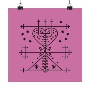 Maman Brigitte Poster: Haitian Vodou Art Print - Religious Home Decor