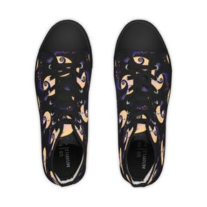 L'Étrange Noël de nos jours Baskets montantes Chaussures design, Baskets d'Halloween, Chaussures gothiques, Chaussures punk rock, Streetwear pour hommes image 3