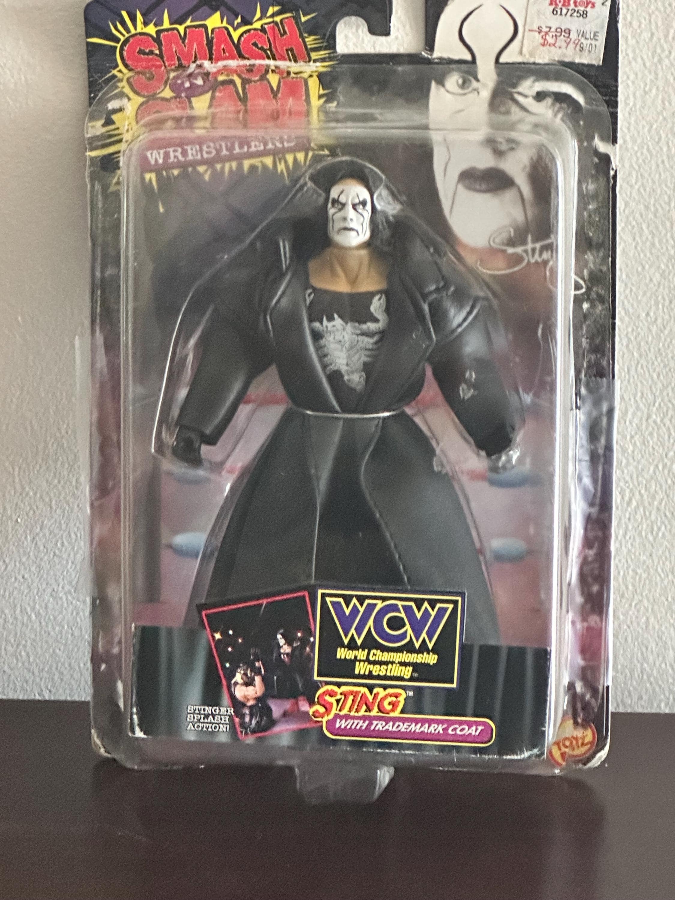 【プロレス】WCW スティング　フィギュア WRESTLER STING TALKING WCW WWE 13