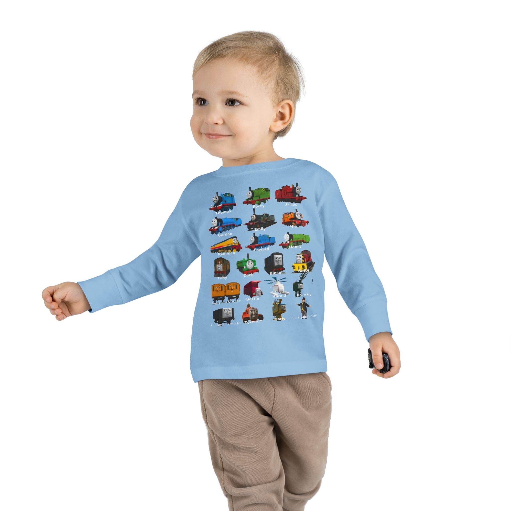 Thomas and Friends Toddler Long Sleeve Tee, Kids Train Clothing Etsy — free download