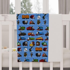 Thomas and Friends Fleece Blanket: Soft Toddler Throw, Nursery Decor (30" x 40")