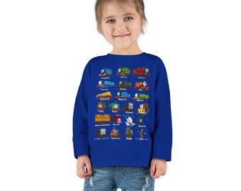 Thomas and Friends Toddler Long Sleeve Tee, Kids Train Clothing
