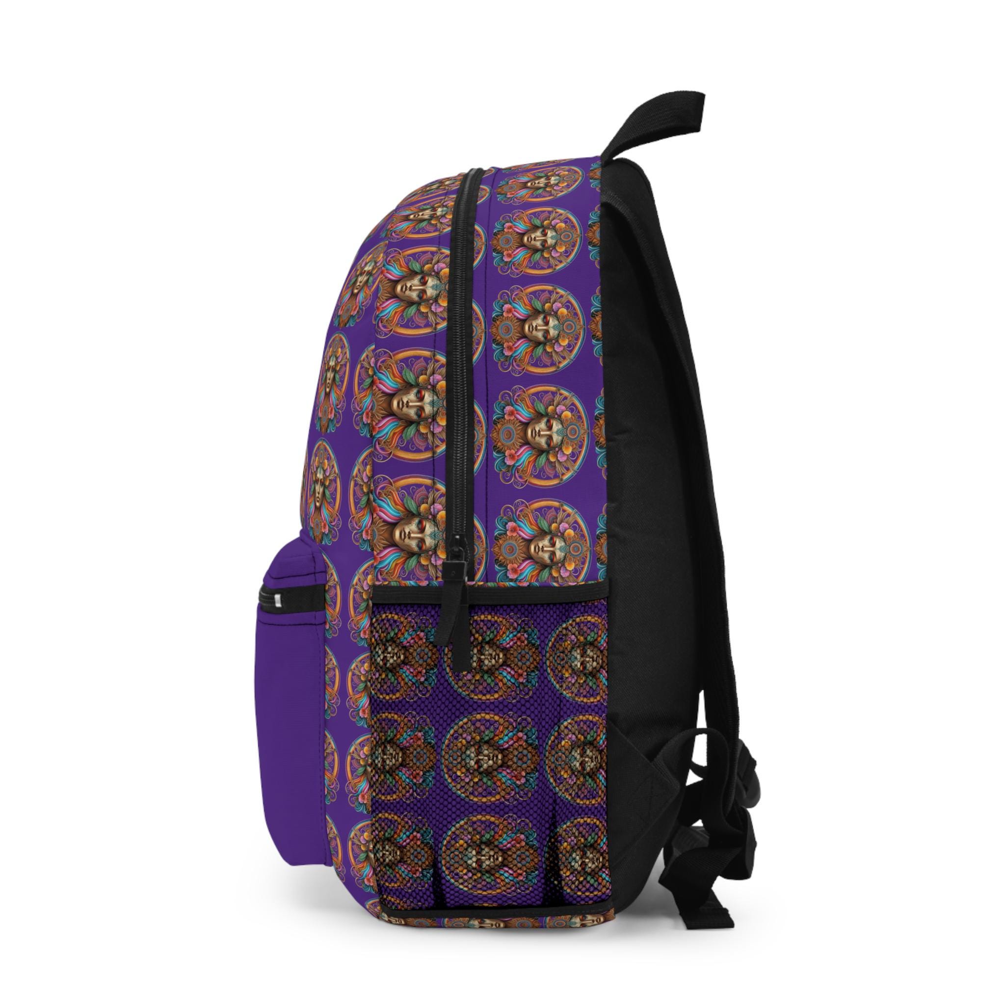 ? Purple Woven Baja Backpack Boho Hippie Festival Bag ✨ Tribal Woven Backpack Boho Aztec Hippie Southwestern Baja  main image 2