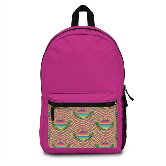Vibrant pink Graphic Backpack 2024 New Wrangler Aztec Southwestern Pattern Dual Sided  main image 4