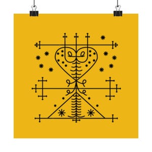 Maman Brigitte Poster: Haitian Vodou Art Print - Religious Home Decor