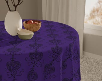Oshun Veve Altar Cloth (Purple)