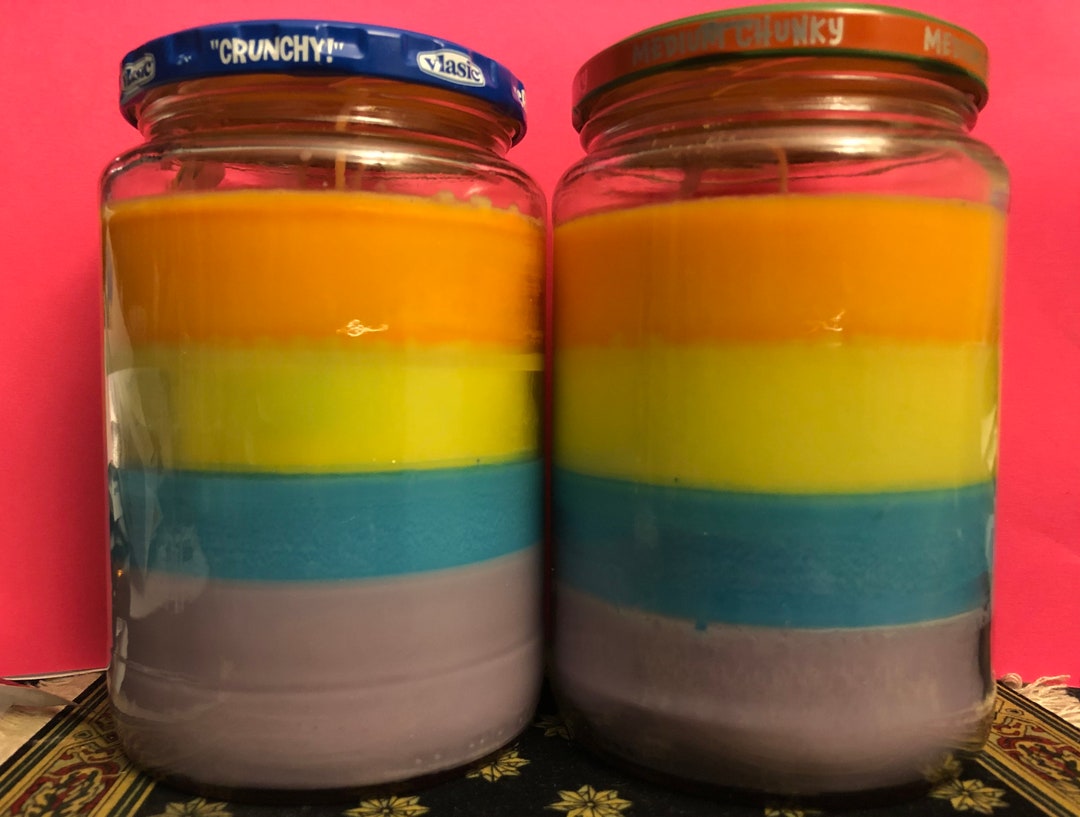 Rainbow Candles Etsy