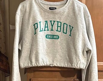 Cropped Vintage Playboy Sweatshirt