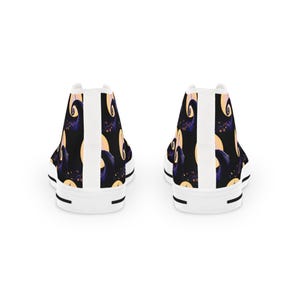 L'Étrange Noël de nos jours Baskets montantes Chaussures design, Baskets d'Halloween, Chaussures gothiques, Chaussures punk rock, Streetwear pour hommes image 5