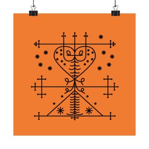 Maman Brigitte Poster: Haitian Vodou Art Print - Religious Home Decor