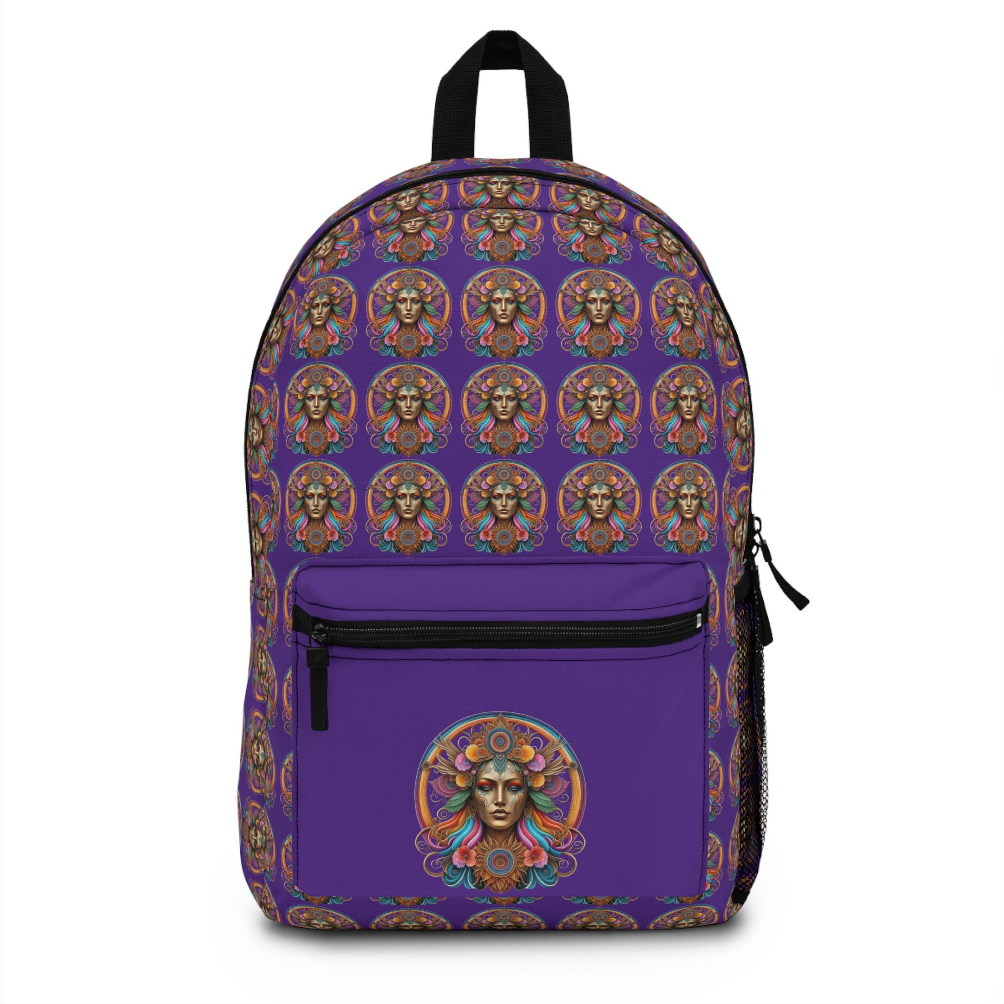 ? Purple Woven Baja Backpack Boho Hippie Festival Bag ✨ Tribal Woven Backpack Boho Aztec Hippie Southwestern Baja  main image 3