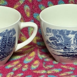 Enoch Wedgwood & Co. Countryside Pattern Teacups