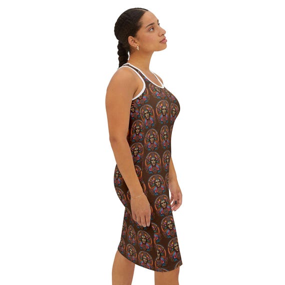 brown racerback dress Racerback Airy Dress main image 0
