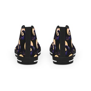 L'Étrange Noël de nos jours Baskets montantes Chaussures design, Baskets d'Halloween, Chaussures gothiques, Chaussures punk rock, Streetwear pour hommes image 6