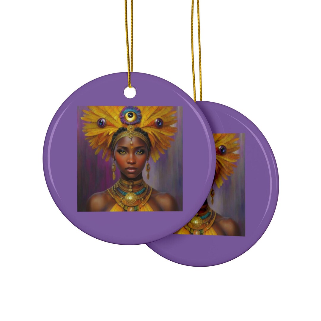 Oshun Ceramic Ornament: Yoruba Goddess of Love & Fertility - Etsy