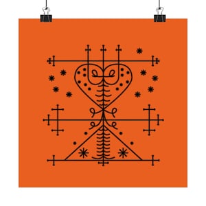 Maman Brigitte Poster: Haitian Vodou Art Print - Religious Home Decor