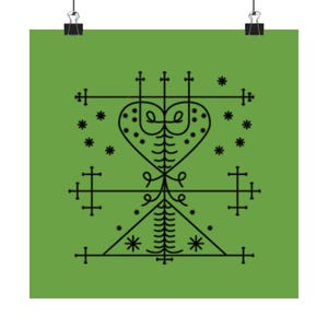 Maman Brigitte Poster: Haitian Vodou Art Print, Religious Home Decor