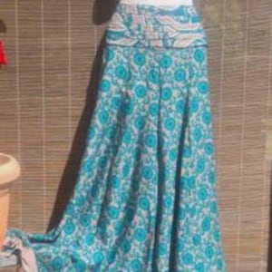 Silk pants Sari pants Harem pants Skirt skirt Silk Hippie Goa Yoga pants colorful blue Summer pants 25