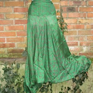 Pants Silk Harem Pants Baggy Pants Hippie Ethno Goa Yoga Pants Nepal Silk Pants Light Colorful Festival Summer Pants Green 24