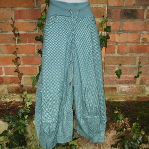 Pants Summer Harem Pants Baggy Pants Fabric Pants Hippie Ethno Goa Batik New M/L colorful pattern pockets 25