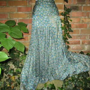 Pants silk harem pants pump pants hippie ethnic Goa yoga pants Nepal silk pants light colorful blue festival summer pants 24