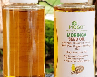 MOGO™ Organic Moringa Oil for Hair Growth,Face & Body Massage Oil