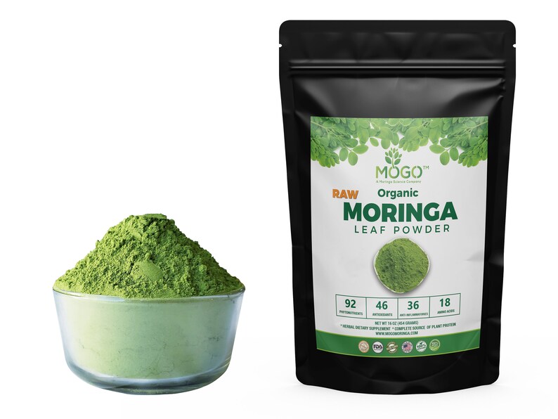 Fresh Organic Moringa Powder Antioxidant Richveganmost Etsy