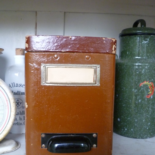 Alte Apothekerdose, Teedose, Kräuterdose, vintage box