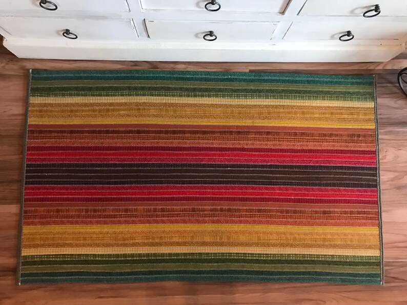 Handmade Rectangle Jelly Roll Rug Etsy