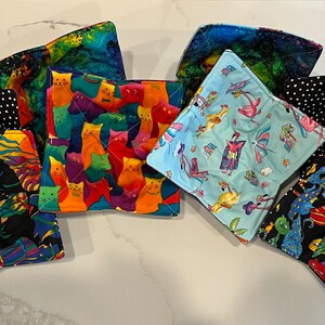 Assorted Handmade Whimsical Reversible Microwave Bowl Cozy