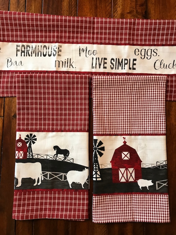 Farmhouse Style Kitchen Towel (Assorted)