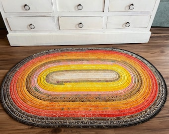 Handmade Jelly Roll Rug
