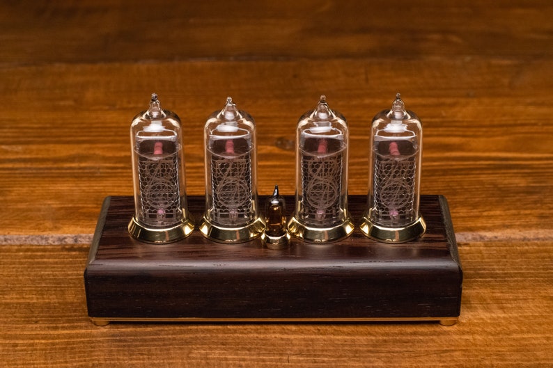 Nixie Tube Clock IN-14 Vintage Retro Table Clock Gift for him image 6