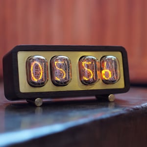 Nixie-Tube-Clock-IN-12-Vintage-Retro-Table-Clock-Looks-Perfect image 8