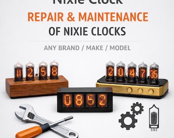 Nixie Clock Repair Service – Tube Clock Restoration & Diagnostics | Vintage Nixie Tube Clock Fix