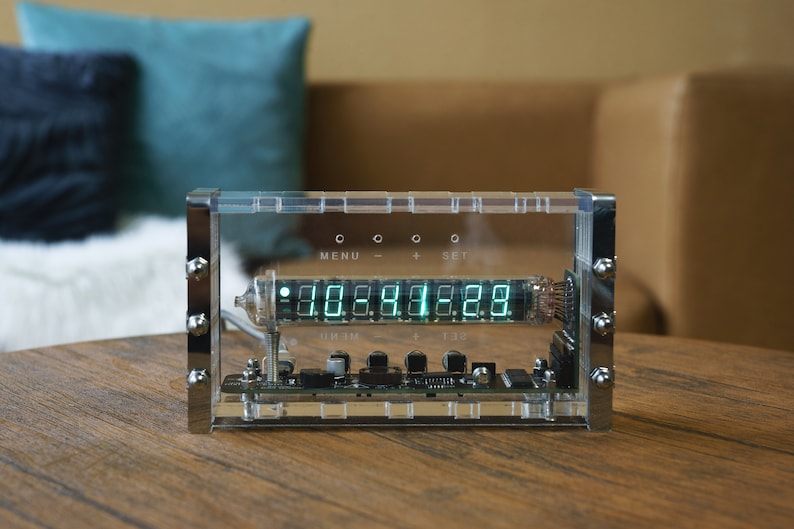 EUNEWR LED Nixie Tube Clock,Orologio Tubo Digitale Con Calendario - Foto 4