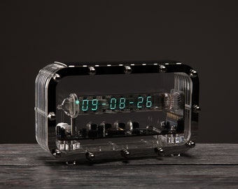 Ice tube nixie clock IV-18 VFD Unique nixie vintage clock nixie tube clock nixie watch steampunk clock luxury clock nixie desk clok