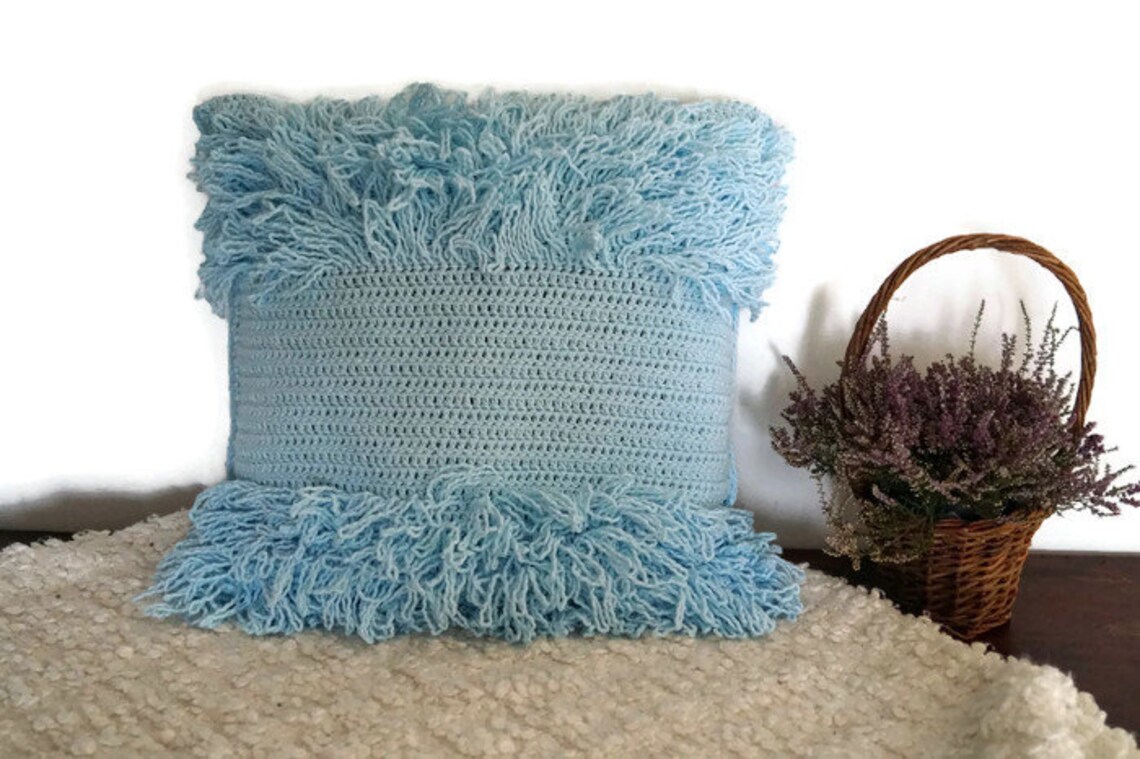 Throw pillow Newborn gift Nursery decor Baby pillow Light Blue Etsy