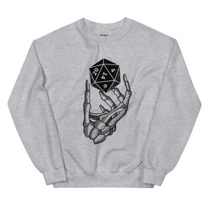 Rolling Fantasy Dice Sweatshirt, dm Gift, DM Sweatshirts, Present for geeks, rpg sweatshirt